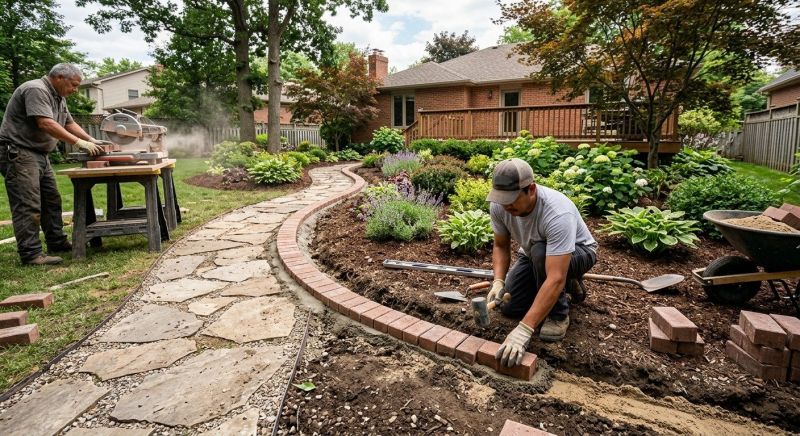 Brick Walkway Installation in West Hartford, CT