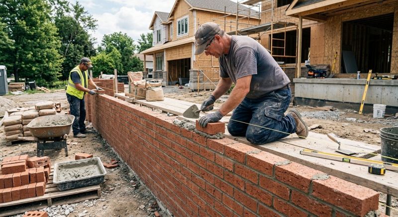 Brick Wall Installation in Worcester, MA