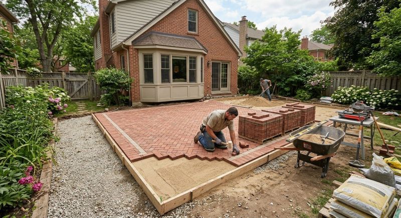 Brick Paving Installation in West Hartford, CT