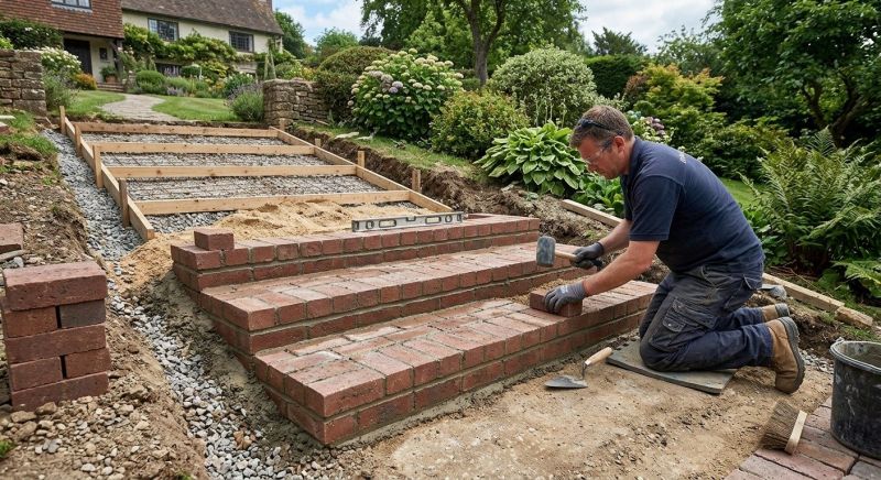 Brick Walkway Installation in West Hartford, CT